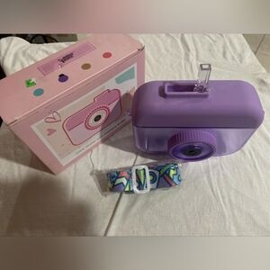 Purple Toy Camera with Strap